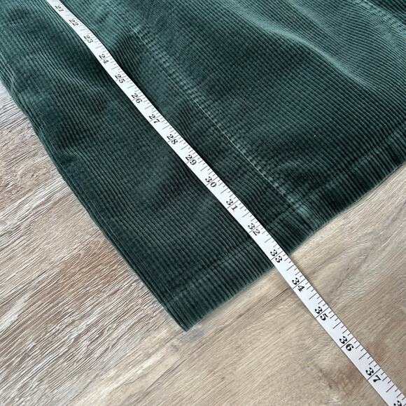 Boden Green Corduroy Sleeveless Mini Dress Structured Fit Fall Classic 4P - Picture 8 of 8